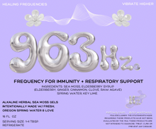 Load image into Gallery viewer, 963Hz immunity + respiratory sea moss gel