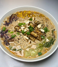 Load image into Gallery viewer, vegan ramen with creamy sesame broth