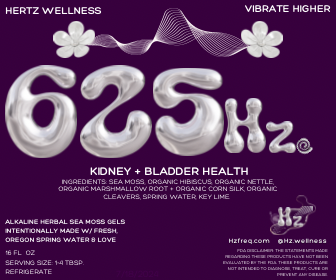 625hz: KIDNEY + BLADDER SEA MOSS GEL