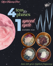 Load image into Gallery viewer, Moon Frequency Pack: cycle syncing herbal tea blends
