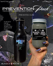 Load image into Gallery viewer, prevention pack: elderberry syrup + black seed sea moss
